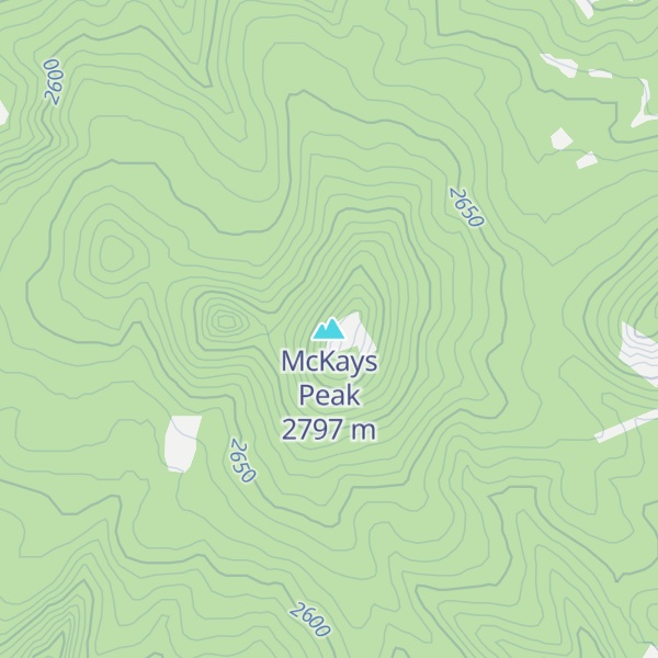 Map of McKays Peak