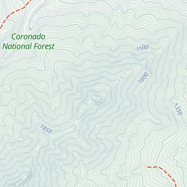 Map of Deadman Peak