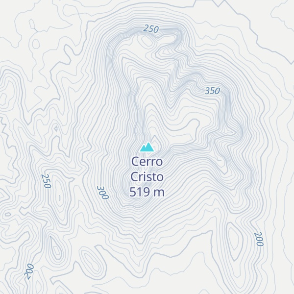 Map of Cerro Cristo
