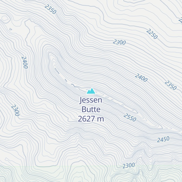 Map of Jessen Butte