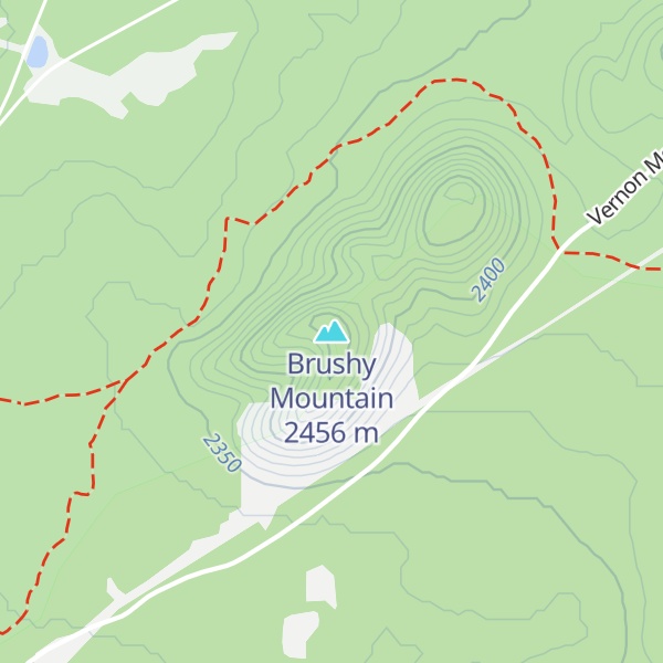 Map of Brushy Mountain