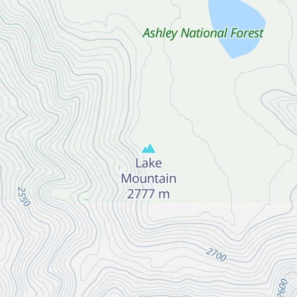 Map of Lake Mountain