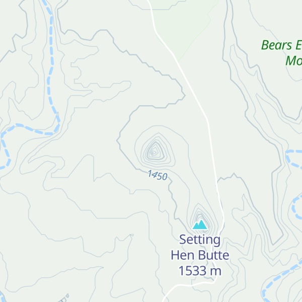 Map of Rooster Butte