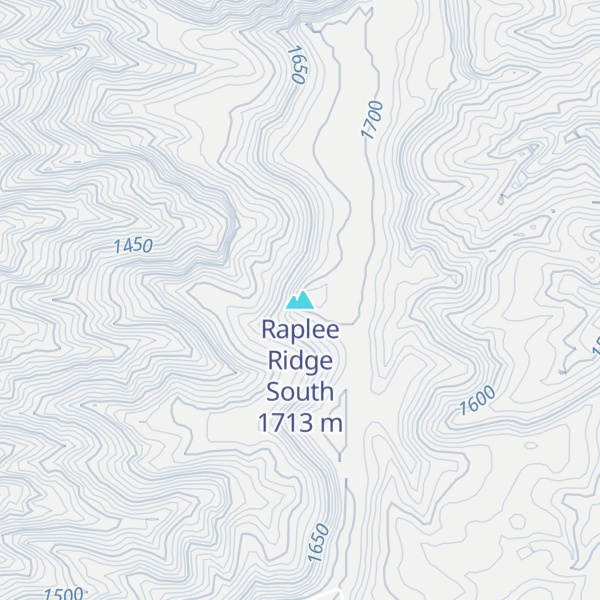 Map of Raplee Ridge South