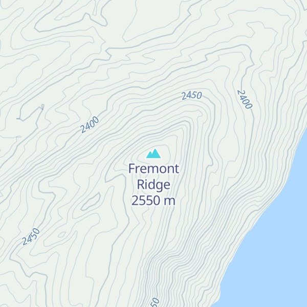 Map of Fremont Ridge