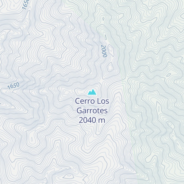 Map of Cerro Los Garrotes