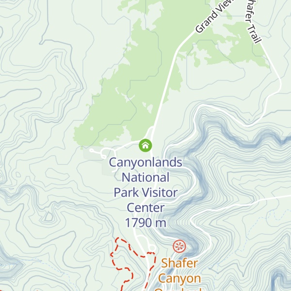Map of Canyonlands National Park Visitor Center