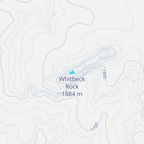 Map of Whitbeck Rock