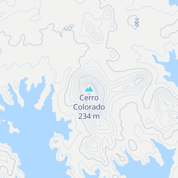 Map of Cerro Colorado