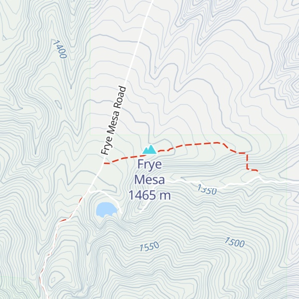 Map of Frye Mesa