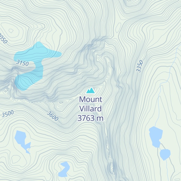 Map of Mount Villard
