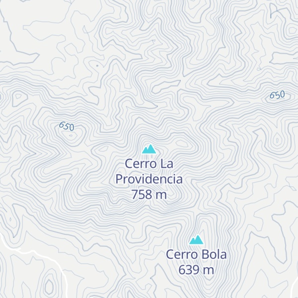 Map of Cerro La Providencia