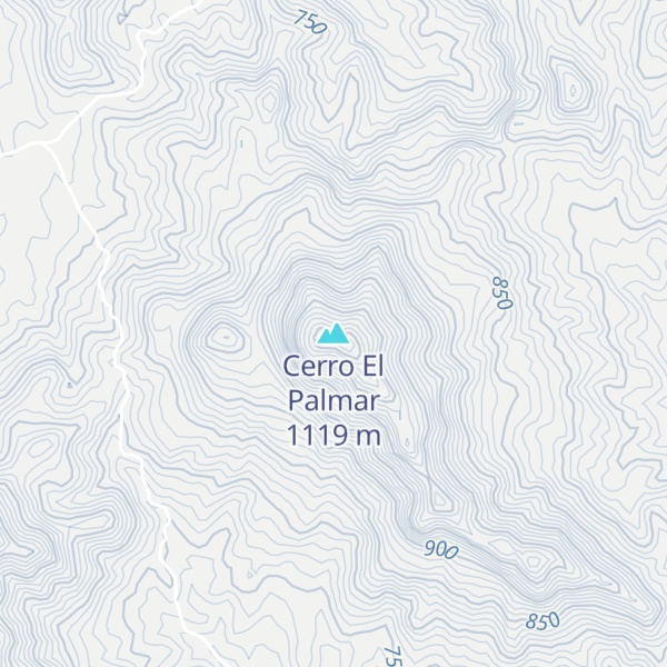 Map of Cerro El Palmar