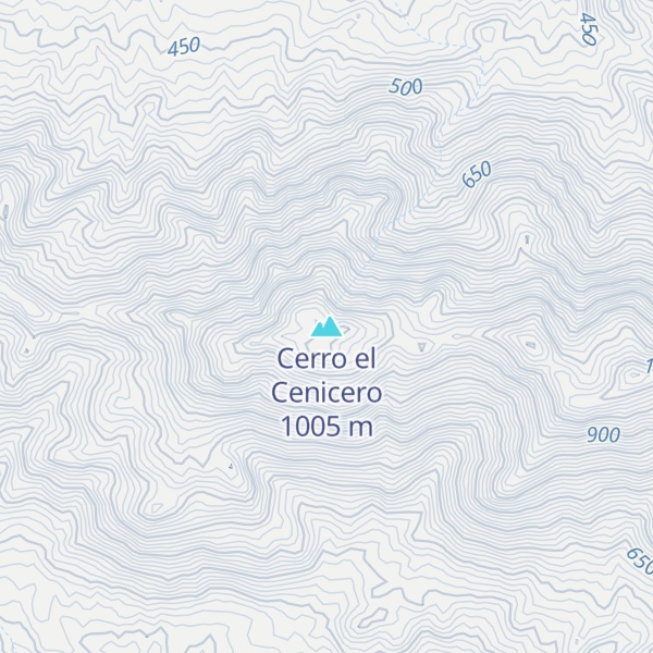 Map of Cerro el Cenicero