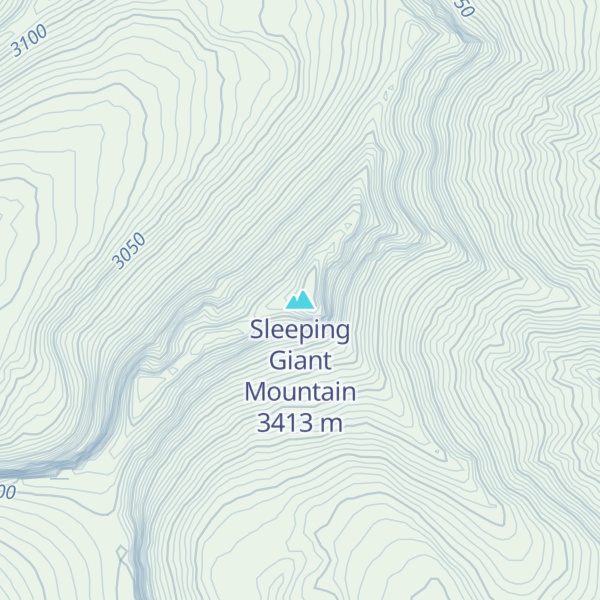 Map of Sleeping Giant Mountain