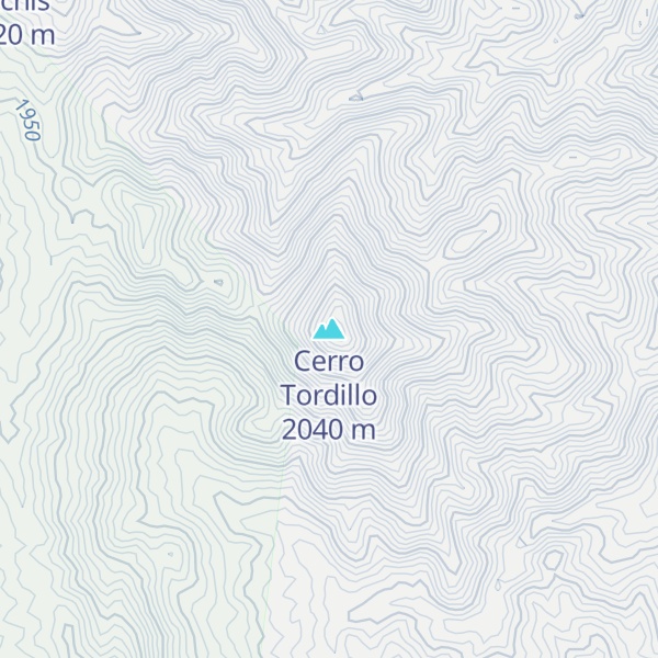 Map of Cerro Tordillo