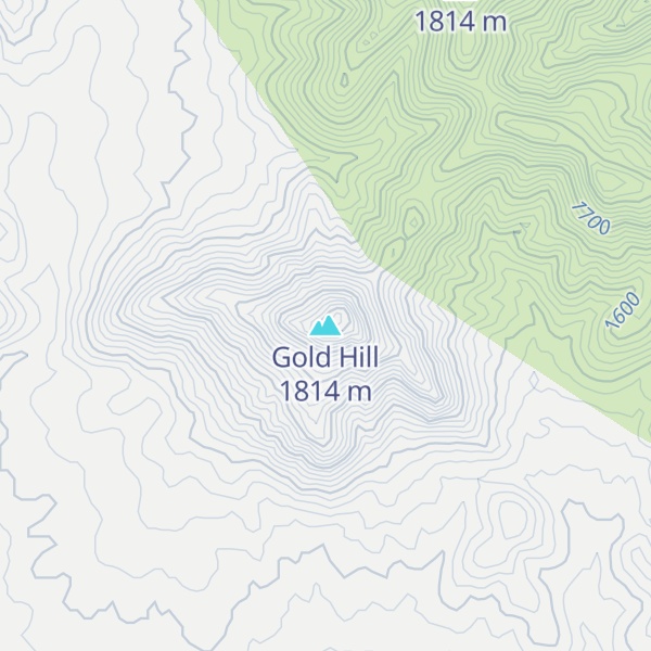 Map of Gold Hill