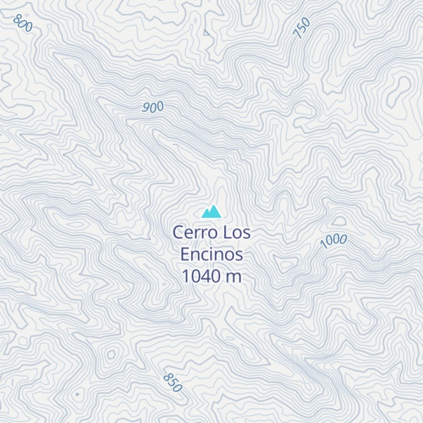 Map of Cerro Los Encinos