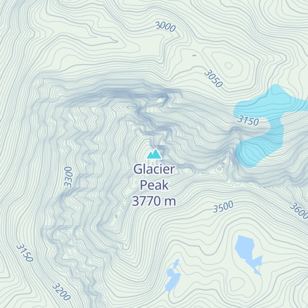 Map of Glacier Peak
