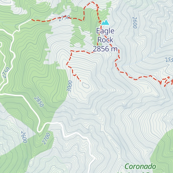 Map of Heliograph Peak
