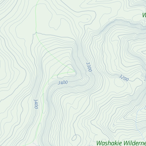 Map of Crescent Mountain