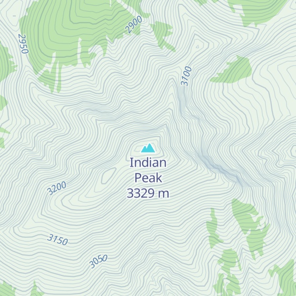 Map of Indian Peak