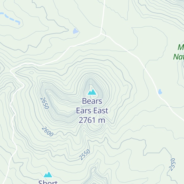 Map of Bears Ears East