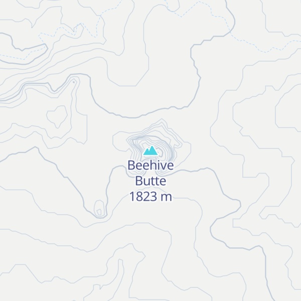 Map of Beehive Butte