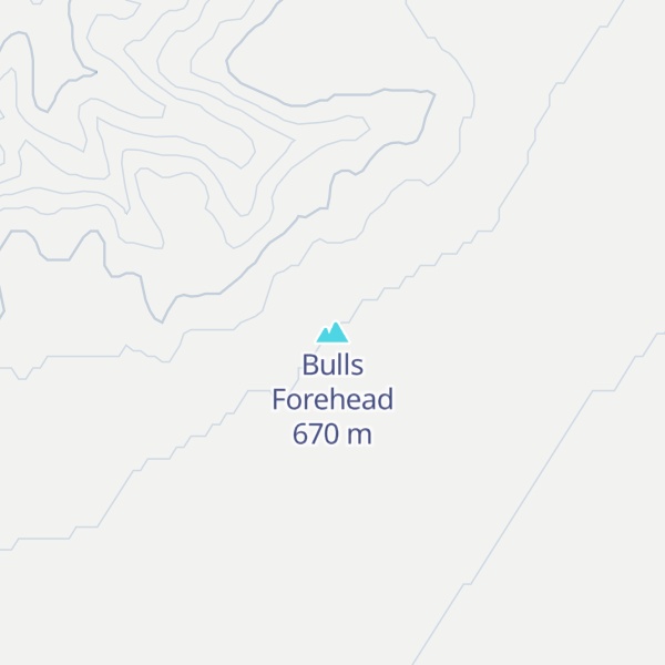 Map of Bulls Forehead