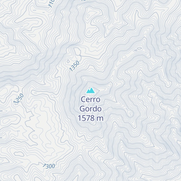 Map of Cerro Gordo