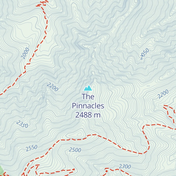 Map of The Pinnacles