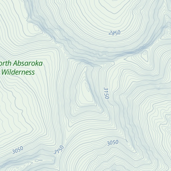Map of Whirlwind Peak