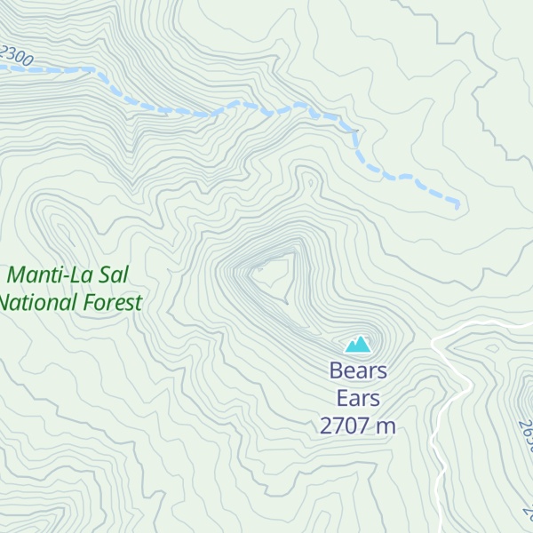 Map of Bears Ears West