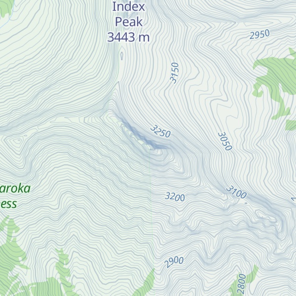 Map of Pilot Peak