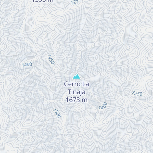 Map of Cerro La Tinaja