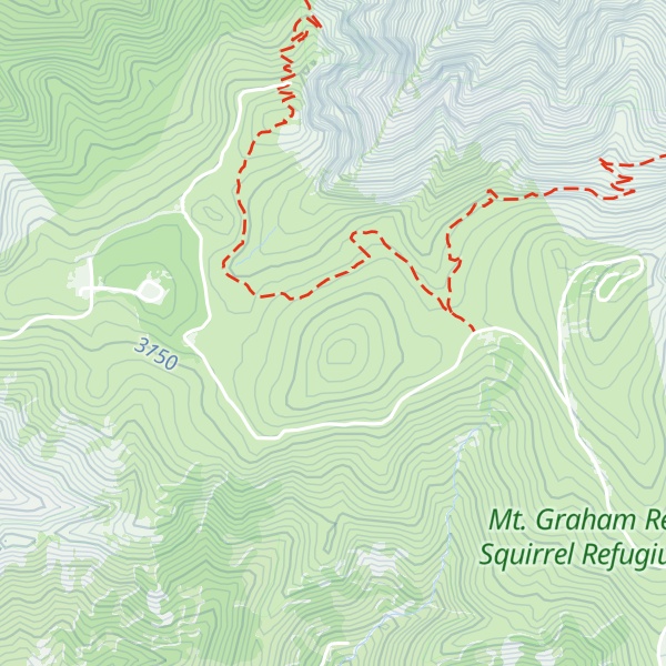 Map of Hawk Peak