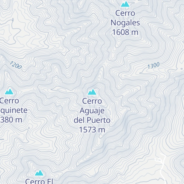 Map of Cerro Aguaje del Puerto