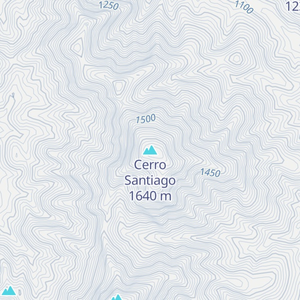 Map of Cerro Santiago