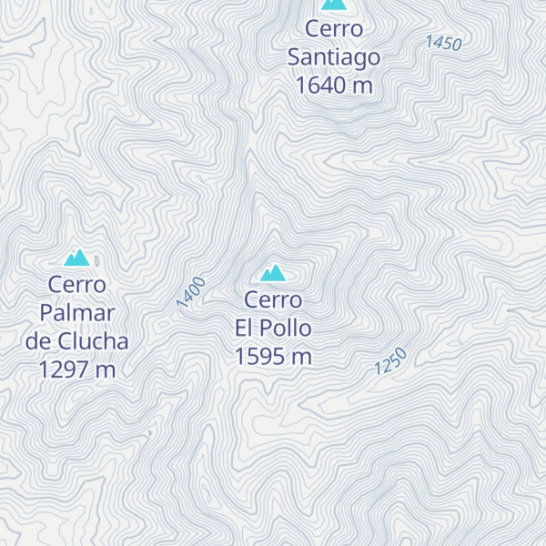 Map of Cerro El Pollo