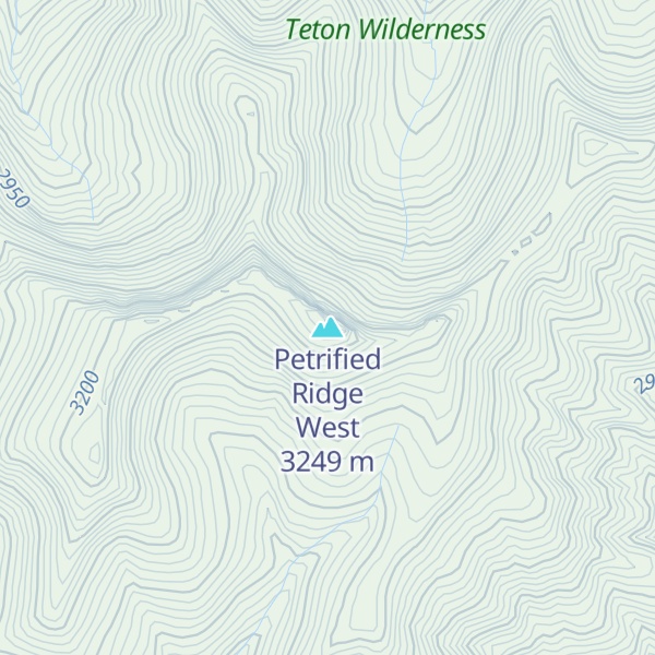 Map of Petrified Ridge West