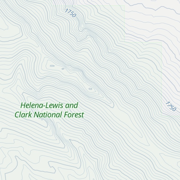 Map of Stevens Butte