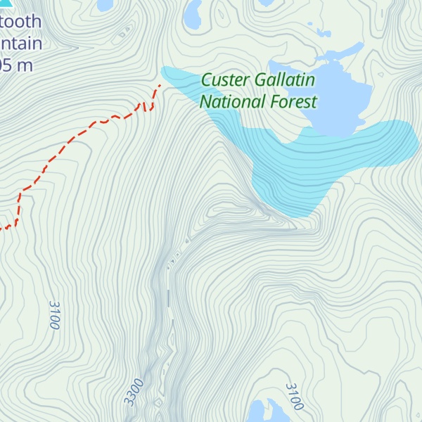 Map of Iceberg Peak