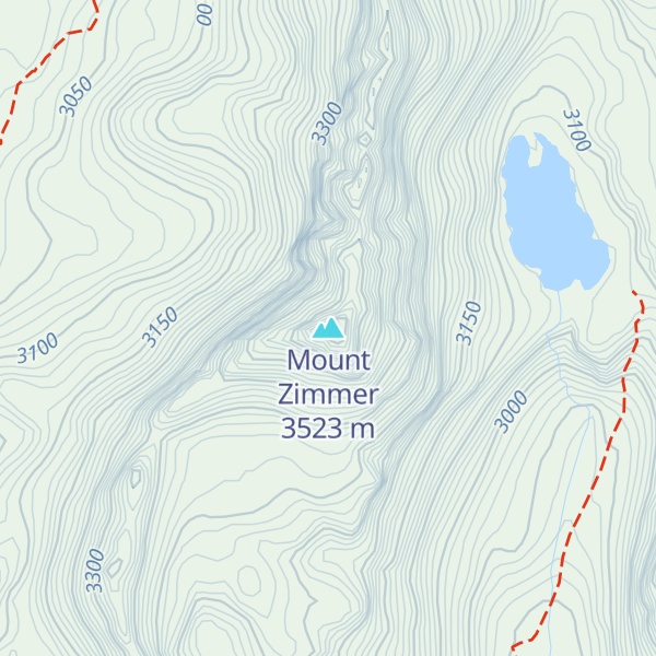 Map of Mount Zimmer