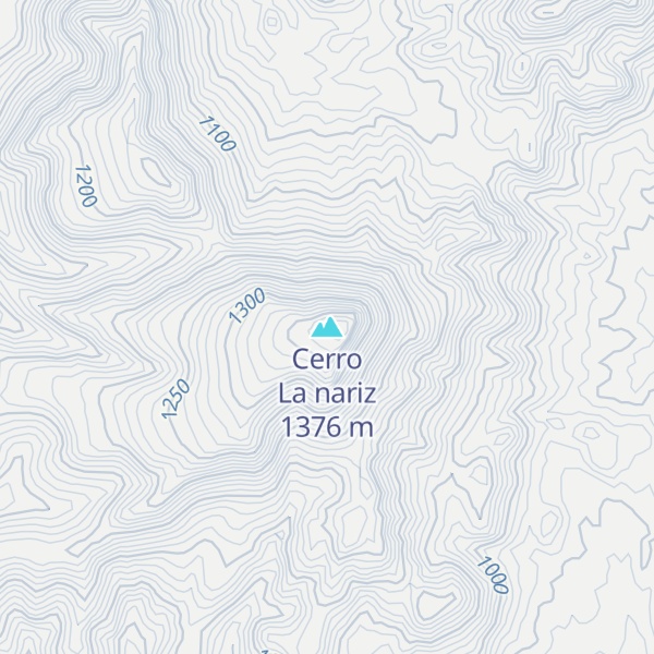 Map of Cerro La nariz