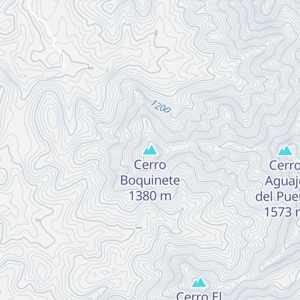 Map of Cerro Boquinete