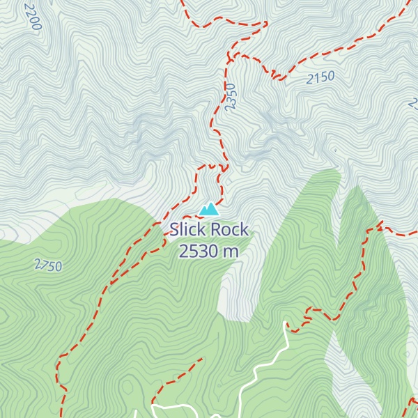 Map of Slick Rock