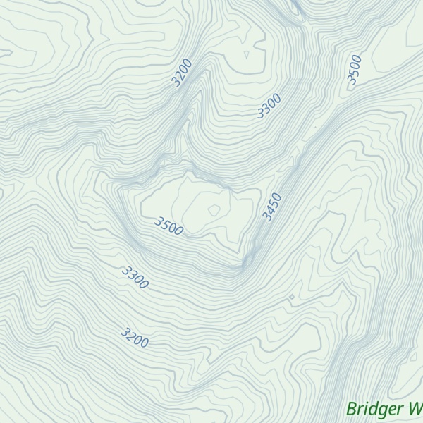 Map of Battleship Mountain