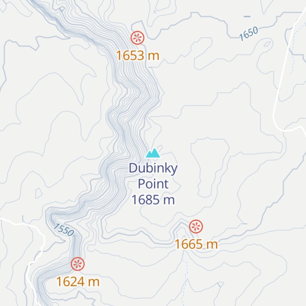 Map of Dubinky Point