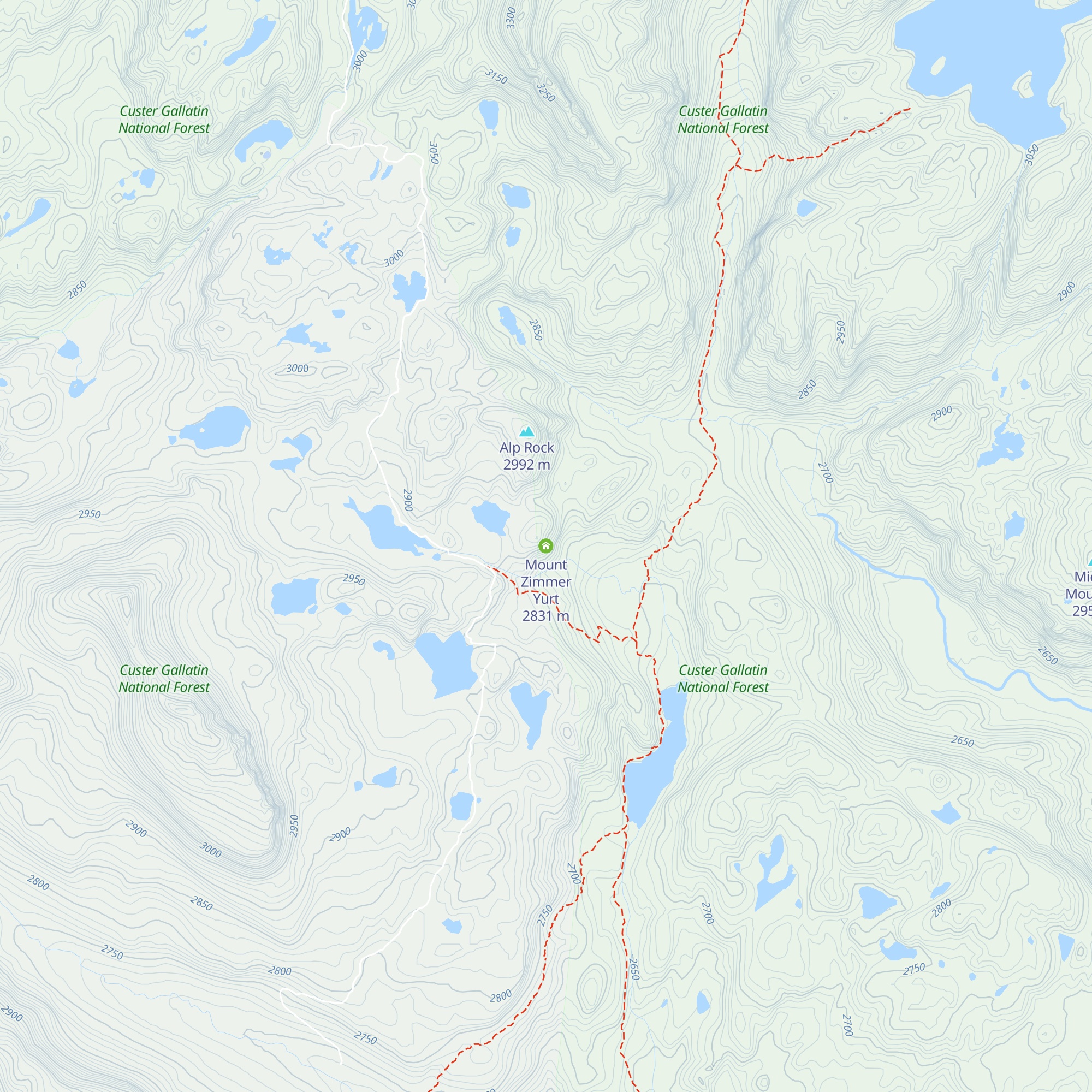 Mount Zimmer Yurt map