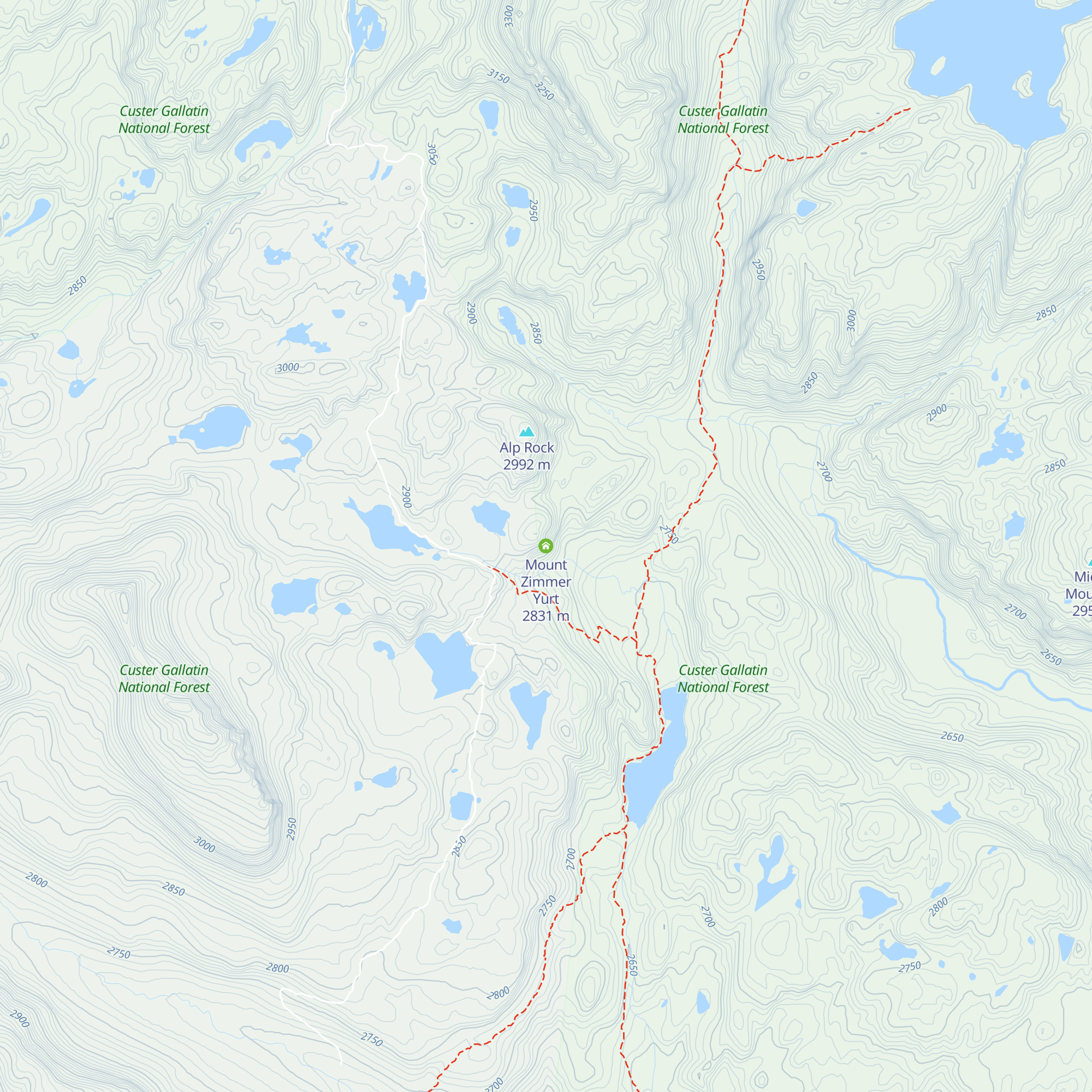 Mount Zimmer Yurt map